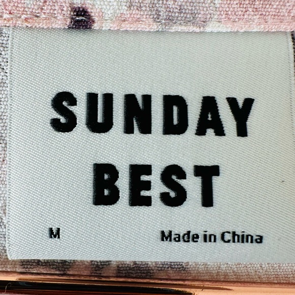 Aritzia Sunday Best Aki Dress Peter Pan Collar lace mini pastel shift Babydoll - Picture 8 of 9